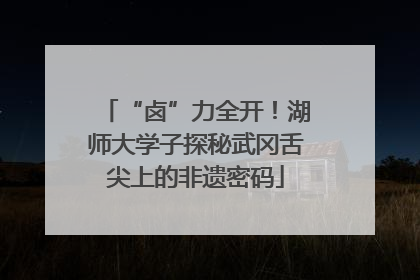 “卤”力全开！湖师大学子探秘武冈舌尖上的非遗密码