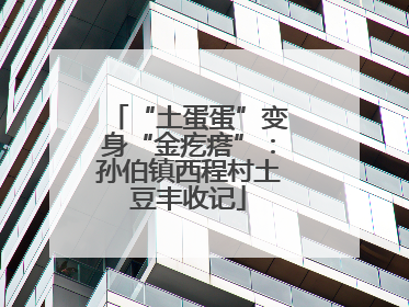 “土蛋蛋”变身“金疙瘩”：孙伯镇西程村土豆丰收记