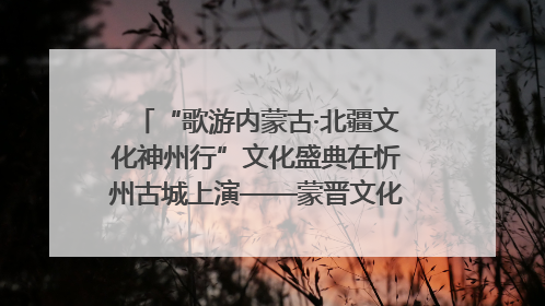 “歌游内蒙古·北疆文化神州行”文化盛典在忻州古城上演——蒙晋文化交融共谱文旅融合新篇