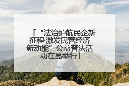 “法治护航民企新征程·激发民营经济新动能”公益普法活动在昆举行