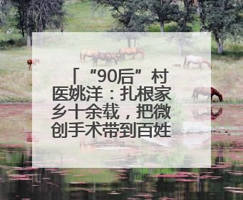 “90后”村医姚洋：扎根家乡十余载，把微创手术带到百姓身边