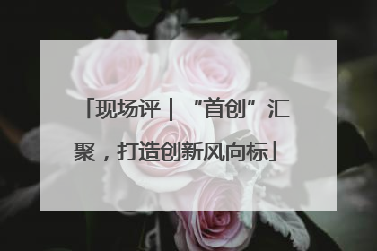 现场评｜“首创”汇聚，打造创新风向标