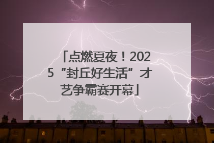 点燃夏夜！2025“封丘好生活”才艺争霸赛开幕