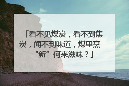 看不见煤炭，看不到焦炭，闻不到味道，煤里烹“新”何来滋味？
