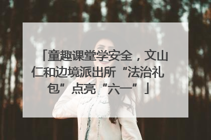 童趣课堂学安全，文山仁和边境派出所“法治礼包”点亮“六一”