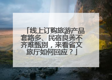 线上订购旅游产品套路多、民宿良莠不齐难甄别，来看省文旅厅如何回应？