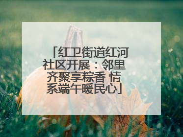 红卫街道红河社区开展：邻里齐聚享粽香 情系端午暖民心