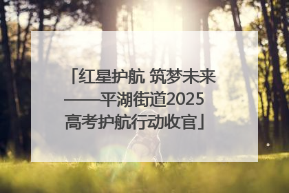 红星护航 筑梦未来——平湖街道2025高考护航行动收官