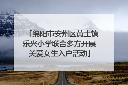 绵阳市安州区黄土镇乐兴小学联合多方开展关爱女生入户活动