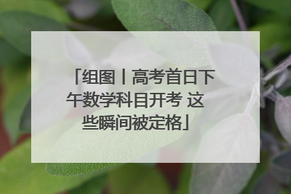 组图丨高考首日下午数学科目开考 这些瞬间被定格