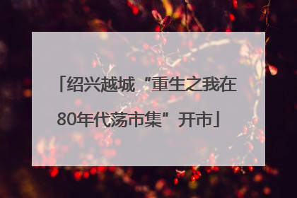 绍兴越城“重生之我在80年代荡市集”开市