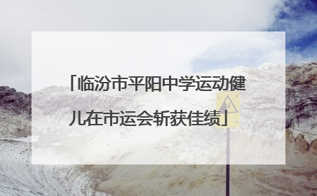 临汾市平阳中学运动健儿在市运会斩获佳绩