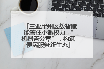 三亚崖州区数智赋能管住小微权力 “机器管公章”，构筑便民服务新生态