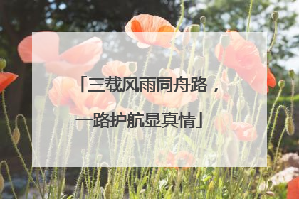 三载风雨同舟路，一路护航显真情