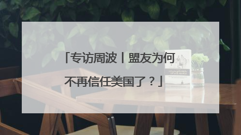 专访周波丨盟友为何不再信任美国了？