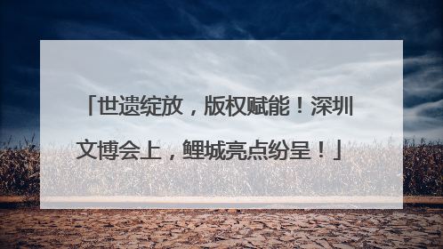 世遗绽放，版权赋能！深圳文博会上，鲤城亮点纷呈！