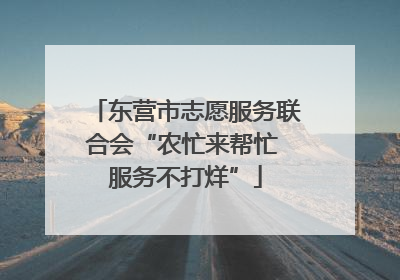 东营市志愿服务联合会“农忙来帮忙 服务不打烊”