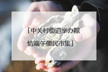 中关村街道举办粽情端午便民市集