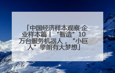 中国经济样本观察·企业样本篇丨“智造”10万台服务机器人，“小巨人”擎朗有大梦想