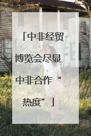 中非经贸博览会尽显中非合作“热度”