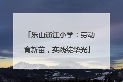 乐山通江小学：劳动育新苗，实践绽华光