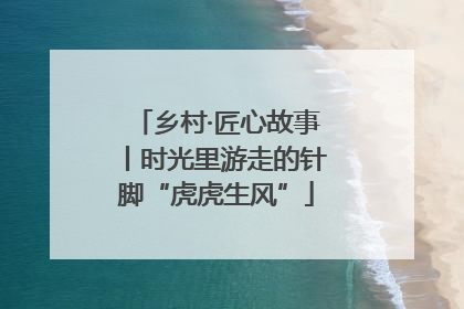 乡村·匠心故事丨时光里游走的针脚“虎虎生风”