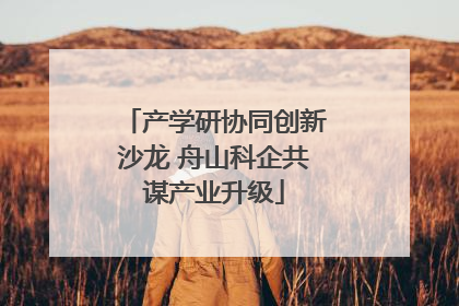 产学研协同创新沙龙 舟山科企共谋产业升级
