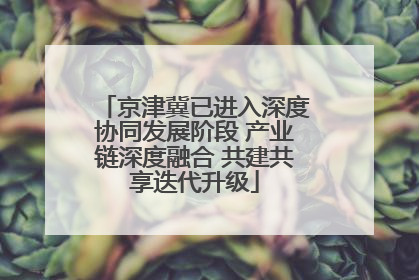京津冀已进入深度协同发展阶段 产业链深度融合 共建共享迭代升级