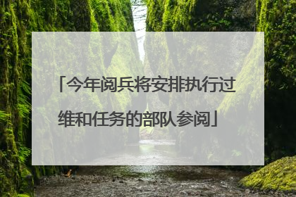 今年阅兵将安排执行过维和任务的部队参阅