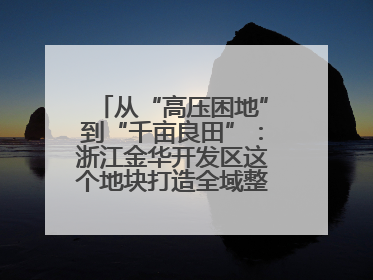 从“高压困地”到“千亩良田”：浙江金华开发区这个地块打造全域整治示范样本