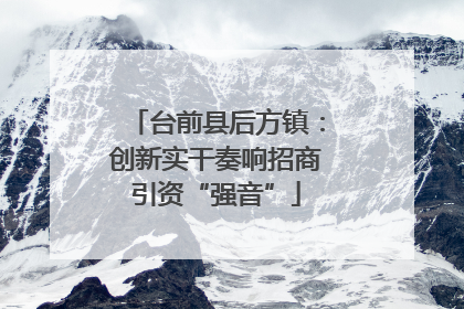 台前县后方镇：创新实干奏响招商引资“强音”