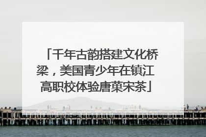 千年古韵搭建文化桥梁，美国青少年在镇江高职校体验唐菓宋茶