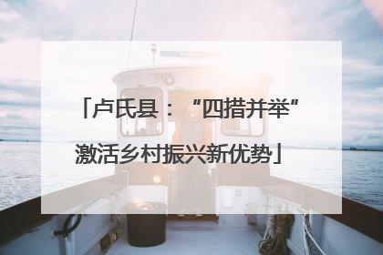 卢氏县：“四措并举”激活乡村振兴新优势