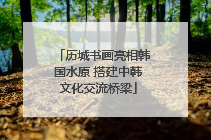 历城书画亮相韩国水原 搭建中韩文化交流桥梁