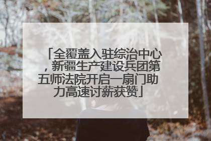 全覆盖入驻综治中心，新疆生产建设兵团第五师法院开启一扇门助力高速讨薪获赞
