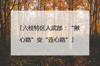 六枝特区人武部：“揪心路”变“连心路”