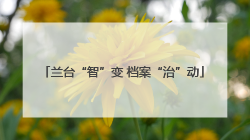 兰台“智”变 档案“治”动