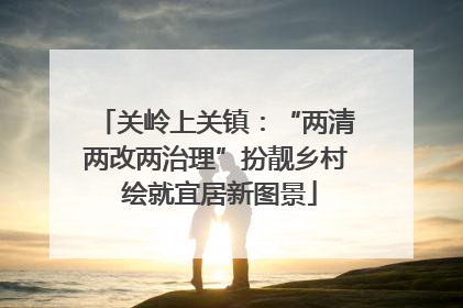 关岭上关镇：“两清两改两治理”扮靓乡村 绘就宜居新图景