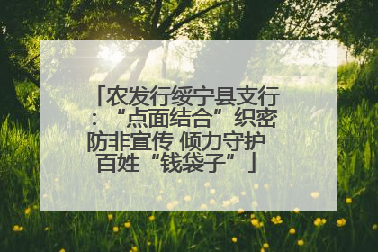 农发行绥宁县支行：“点面结合”织密防非宣传 倾力守护百姓“钱袋子”