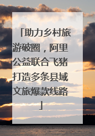 助力乡村旅游破圈，阿里公益联合飞猪打造多条县域文旅爆款线路