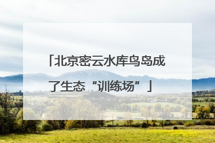 北京密云水库鸟岛成了生态“训练场”