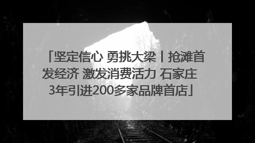 坚定信心 勇挑大梁丨抢滩首发经济 激发消费活力 石家庄3年引进200多家品牌首店