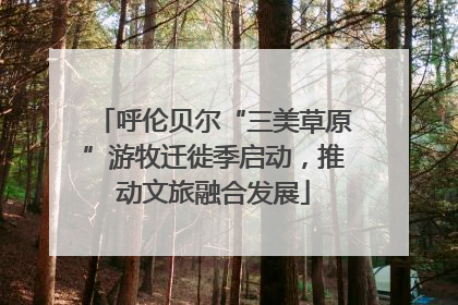 呼伦贝尔“三美草原”游牧迁徙季启动，推动文旅融合发展