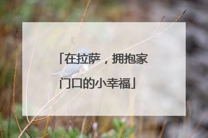 在拉萨，拥抱家门口的小幸福