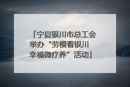 宁夏银川市总工会举办“劳模看银川 幸福微疗养”活动