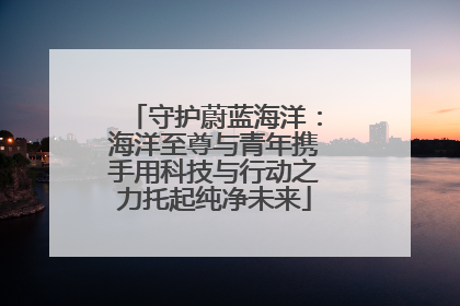守护蔚蓝海洋：海洋至尊与青年携手用科技与行动之力托起纯净未来