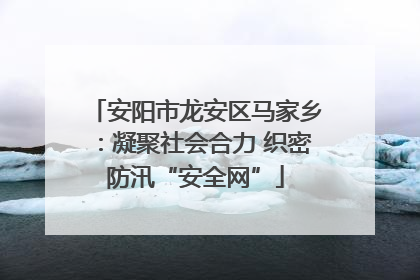 安阳市龙安区马家乡：凝聚社会合力 织密防汛“安全网”