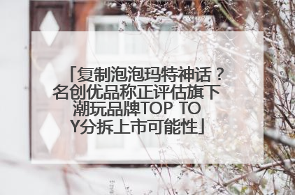 复制泡泡玛特神话？名创优品称正评估旗下潮玩品牌TOP TOY分拆上市可能性