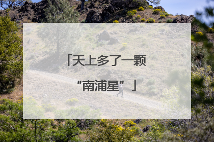 天上多了一颗“南浦星”