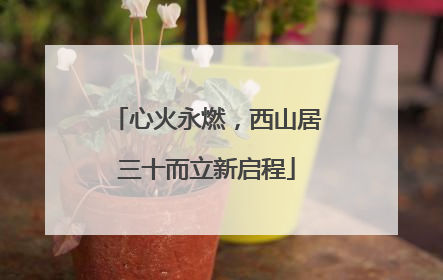 心火永燃，西山居三十而立新启程